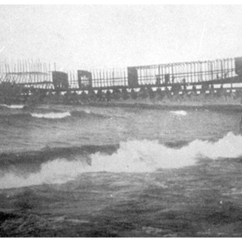 Construction du Baron Dhanis sur le Lac Tanganijka