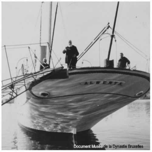 Le Roi Léopold II à bord de l'Alberta