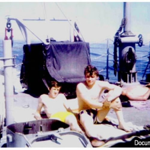 Van Tyghem et Michel Minet sur la page arrière du Heist