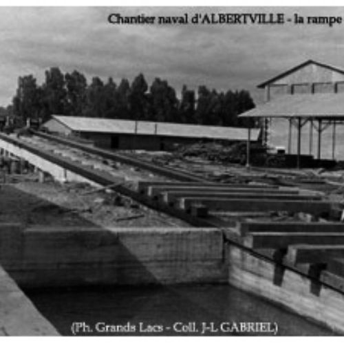 Chantier naval à Albertville